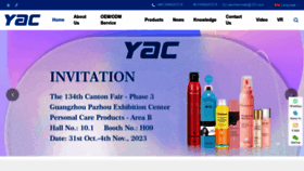 What Yacbeauty.com website looked like in 2023 (This year)