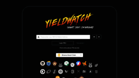 What Yieldwatch.net website looked like in 2023 (This year)