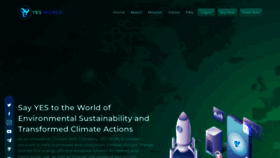 What Yesworld.io website looked like in 2023 (This year)