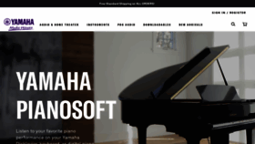 What Yamahamusicsoft.com website looks like in 2024 