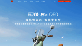 What Yadea.com.cn website looked like in 2024 (2 years ago)