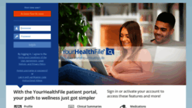 What Yourhealthfile.com website looks like in 2024 