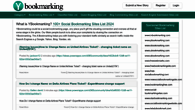 What Ybookmarking.com website looks like in 2024 