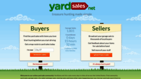 What Yardsales.net website looks like in 2024 