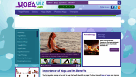 What Yogawiz.com website looks like in 2024 