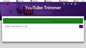 What Youtubetrimmer.com website looks like in 2024 