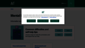 What Yourmentalhealth.ie website looks like in 2024 