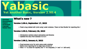 What Yabasic.de website looked like in 2024 (1 year ago)