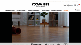 What Yogavibes.com website looks like in 2024 