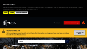 What York.gov.uk website looked like in 2024 (1 year ago)