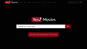 What Yesmovies.vc website looks like in 2024 