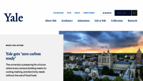 What Yale.edu website looks like in 2024 
