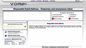 What Yopmail.com website looks like in 2024 