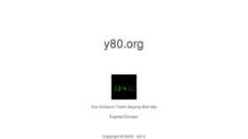 What Y80.org website looked like in 2011 (12 years ago)