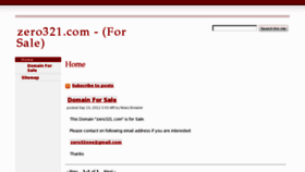 What Zero321.com website looked like in 2011 (12 years ago)