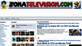 What Zonatelevision.com website looked like in 2012 (12 years ago)