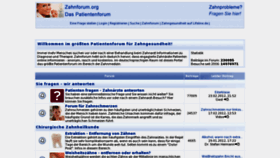 What Zahnforum.org website looked like in 2012 (12 years ago)
