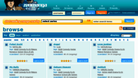 What Zenmanga.com website looked like in 2012 (11 years ago)