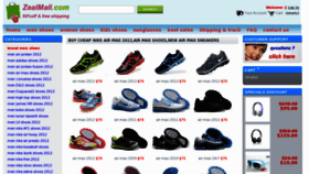 What Zealmall.com website looked like in 2012 (11 years ago)