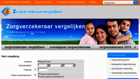 What Zorgverzekeraarvergelijken.nl website looked like in 2012 (11 years ago)