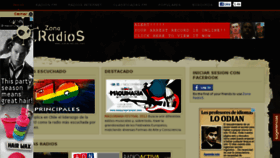 What Zonaradios.net website looked like in 2012 (11 years ago)