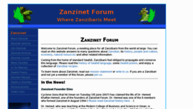What Zanzinet.org website looked like in 2013 (11 years ago)