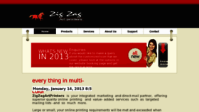 What Zigzagartprinters.com website looked like in 2013 (11 years ago)