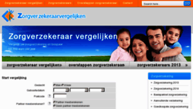 What Zorgverzekeraarvergelijken.nl website looked like in 2013 (11 years ago)