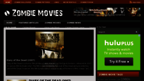 What Zombiemovies.org website looked like in 2013 (11 years ago)