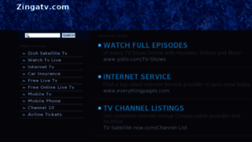 What Zingatv.com website looked like in 2013 (11 years ago)