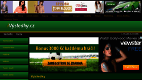 What Zivevysledky.cz website looked like in 2013 (10 years ago)