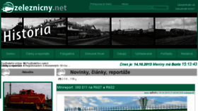 What Zeleznicny.net website looked like in 2013 (10 years ago)