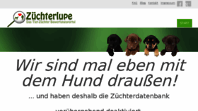 What Zuechterlupe.de website looked like in 2013 (10 years ago)