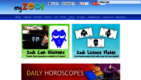 What Zodiacstickers.com website looked like in 2013 (10 years ago)