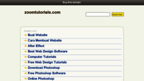 What Zoomtutorials.com website looked like in 2013 (10 years ago)