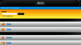 What Zmusic.mobi website looked like in 2013 (10 years ago)
