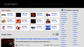 What Zustream.com website looked like in 2014 (10 years ago)