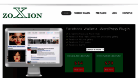 What Zoxion.com website looked like in 2014 (10 years ago)