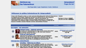 What Zahnforum.org website looked like in 2014 (10 years ago)