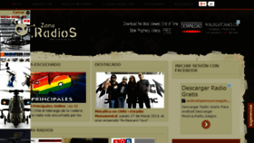 What Zonaradios.net website looked like in 2014 (10 years ago)