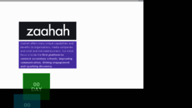 What Zaahah.com website looked like in 2014 (10 years ago)
