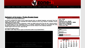 What Zone-h.org website looked like in 2014 (11 years ago)
