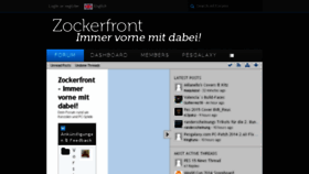 What Zockerfront.de website looked like in 2014 (9 years ago)