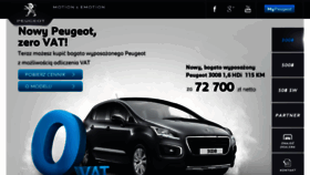 What Zerovat.peugeot.pl website looked like in 2014 (9 years ago)