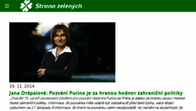 What Zeleni.cz website looked like in 2014 (9 years ago)