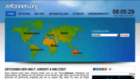 What Zeitzonen.org website looked like in 2014 (9 years ago)