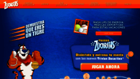 What Zucaritas.com.mx website looked like in 2014 (9 years ago)