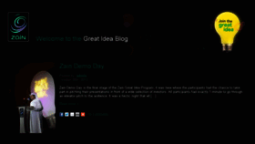 What Zaingreatidea.com website looked like in 2014 (9 years ago)