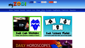 What Zodiacstickers.com website looked like in 2015 (9 years ago)