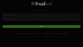 What Zocialized.com website looked like in 2015 (9 years ago)